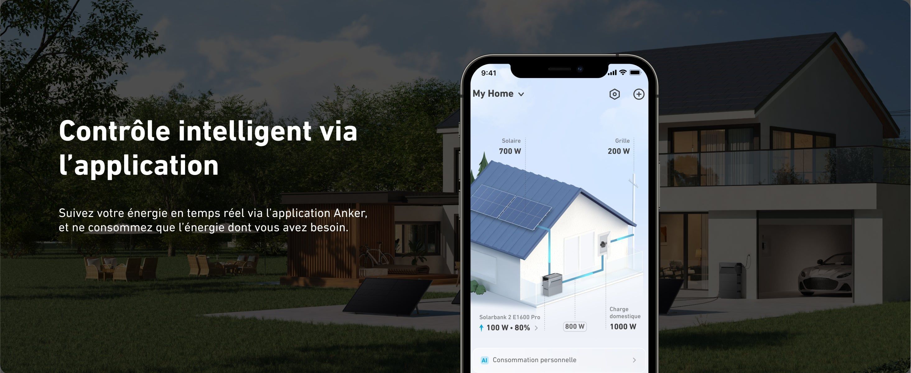 Application compteur intelligent Anker Solix