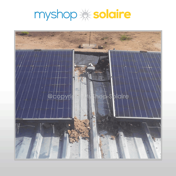 Panneau photovoltaïque sur toiture ondulée