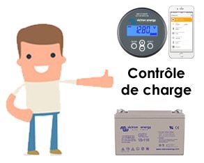 contrôler le niveau de charge batterie