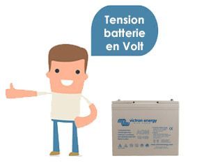 Déterminer la tension du parc batterie