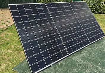 panneau solaire au sol
