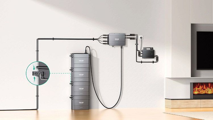Mise en situation batterie Zendure AB2000 superposées