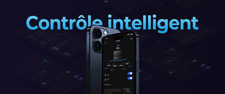 Contrôle et surveillance batterie Bluetti AC500