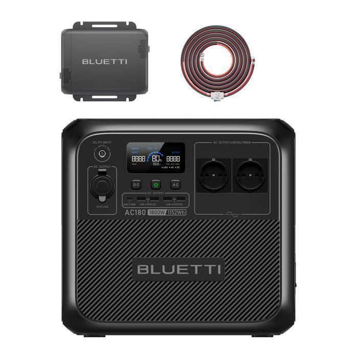 Kit batterie AC180 charger1 cable DC Bluetti