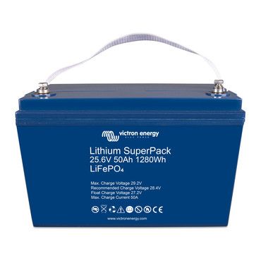 Batterie Lithium SuperPack 25,6V/50Ah - Victron Energy (BMS intégré)
