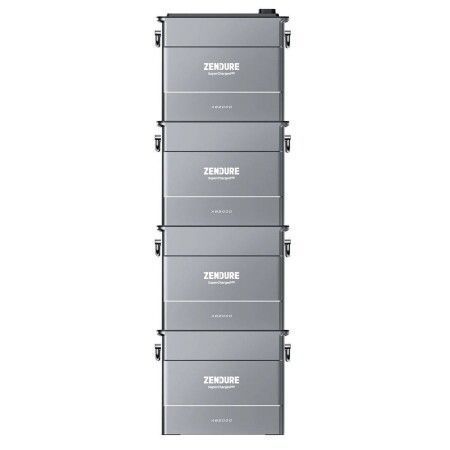 4 batterie Zendure AB2000 production solaire superposées