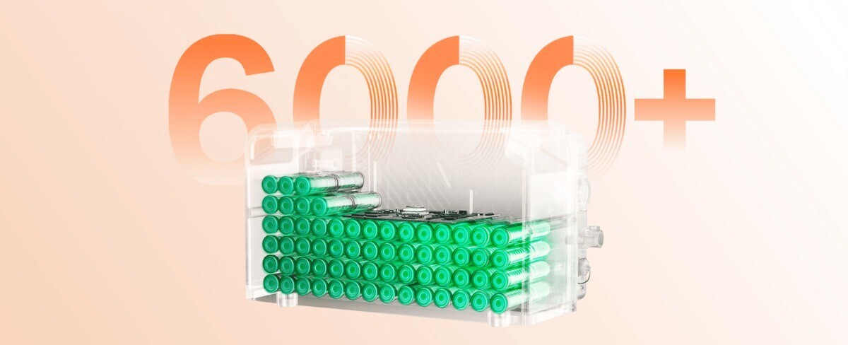 Cellules LiFePO4 de la BP2500 con&ccedil;ues pour 6 000 cycles de charge