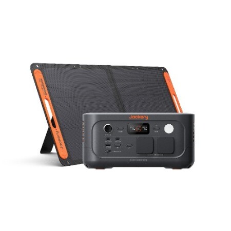 Jackery Explorer 500 v2 avec un panneau solaire SolarSaga