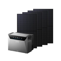 Kit Anker SOLIX Solarbank 4 E5000 Pro avec 4 panneaux solaires 500W