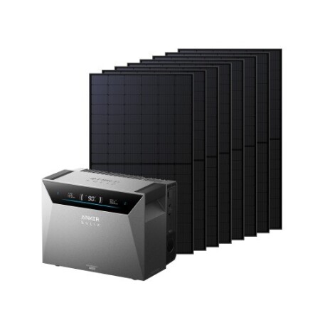 Kit Anker SOLIX Solarbank 4 E5000 Pro avec 8 panneaux solaires 500W