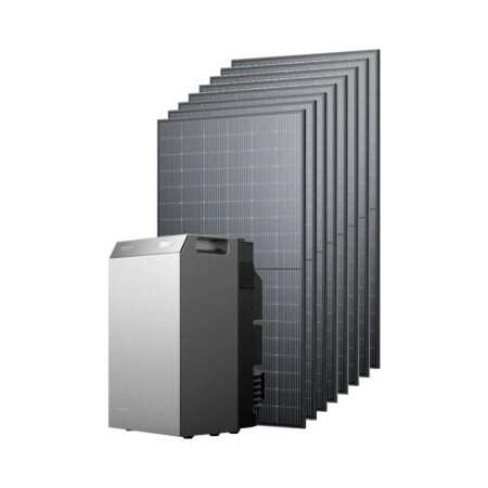 Kit EcoFlow STREAM 5000 avec ses 8 panneaux solaires bifaciaux DMEGC 500 W