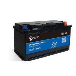 Ultimatron Batterie Lithium sous siège 12.8V 100Ah LiFePO4 Smart BMS Avec Bluetooth
