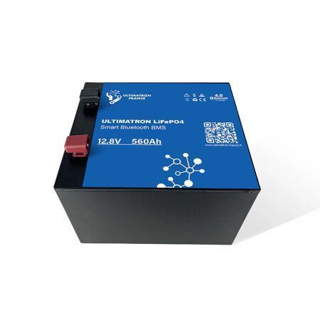 Ultimatron Batterie Lithium  12.8V 560Ah LiFePO4 Smart BMS Avec Bluetooth