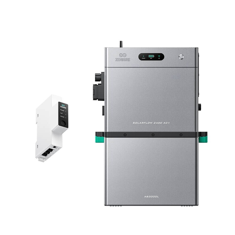Zendure SolarFlow 2400 AC+ associé à une batterie AB3000L et au compteur intelligent 3CT