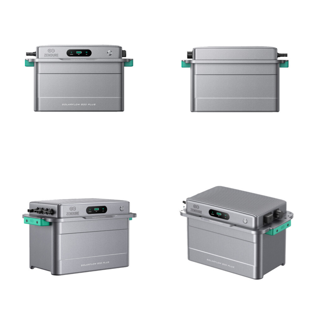 Zendure SolarFlow 800 Plus vu sous quatre angles