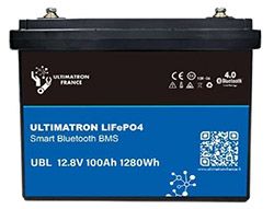 Batterie lithium smart Ultimatron 12.8V du kit solaire 185W Ultimtron-victron Energy version pro