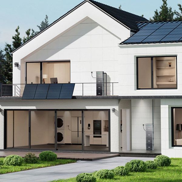 Mise en situation d'hyper 2000 et batterie AB2000 de chez Zendure avec panneaux solaires bifaces Dmegc