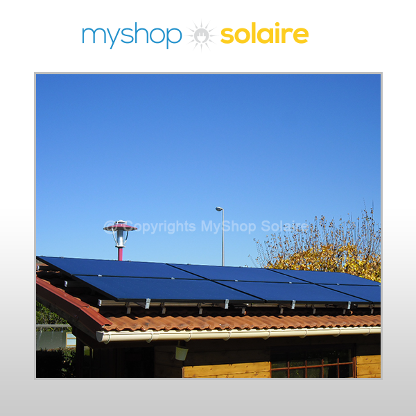 phot panneau solaire sur toit de maison