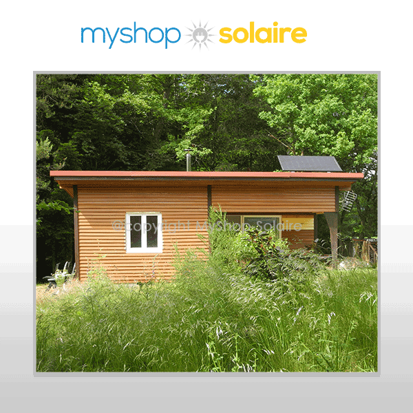 Panneau solaire pour chalet en bois