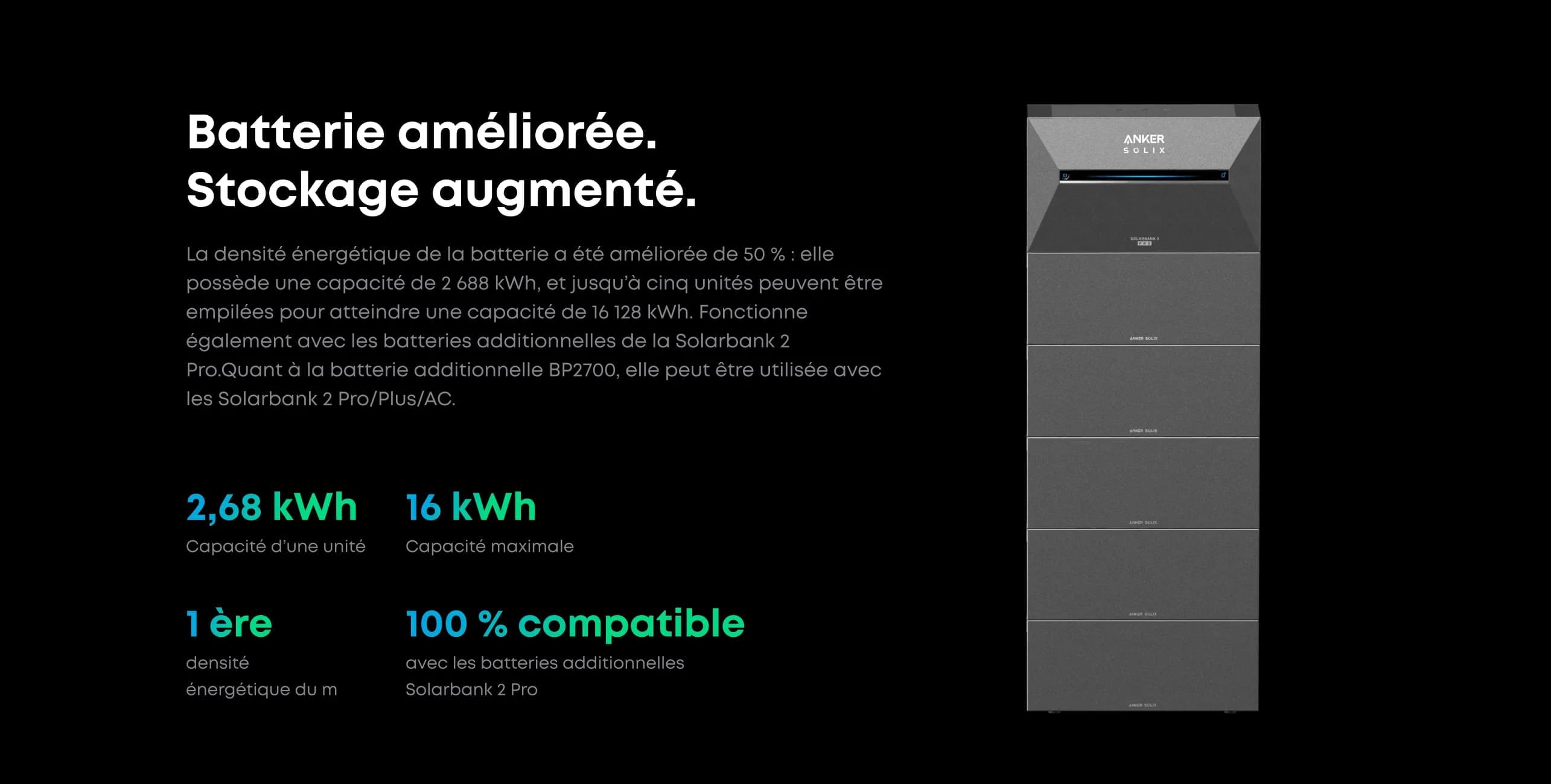 Batterie Anker BP2700 empilables
