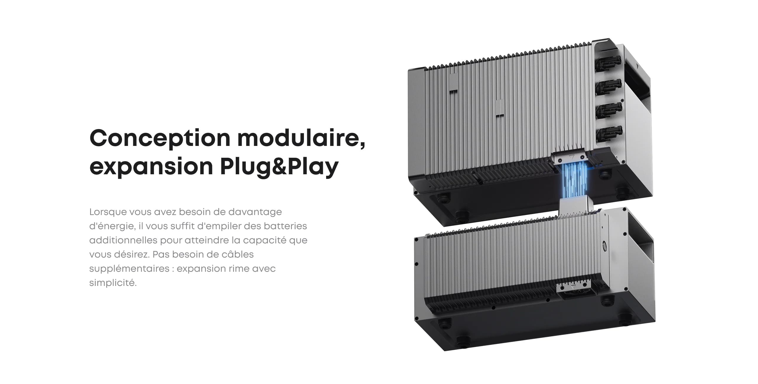 Conception modulaire batterie Anker BP2700