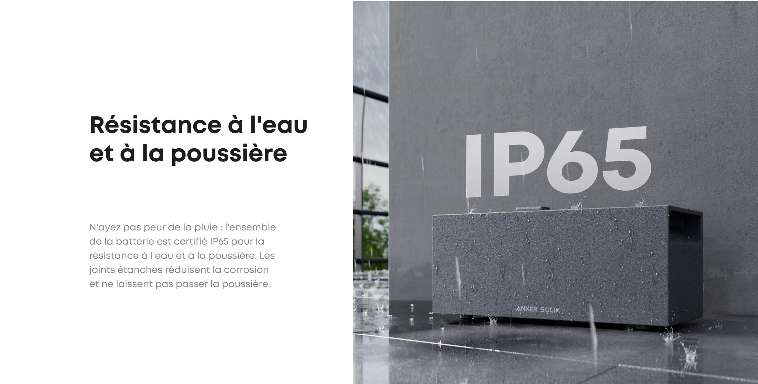Résistante à l'eau et à la poussière batterie Anker BP2700