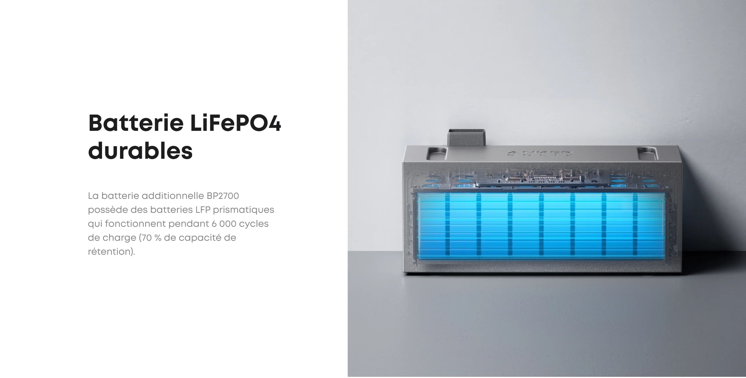 Batterie lifepO4 batterie Anker BP2700