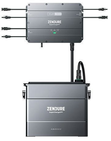 Photo produit du kit de stockage hub 2000 et batterie AB2000 Zendure