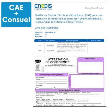 Déclaration ENEDIS installation solaire sup à 3KW + Consuel