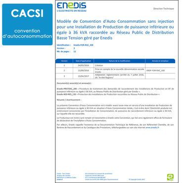 Déclaration ENEDIS installation solaire inf à 3KW