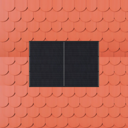 Fixation toiture panneaux pour tuile plate (1L1C)